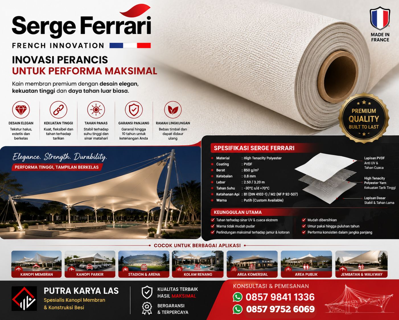 Kain Membran Serge Ferrari